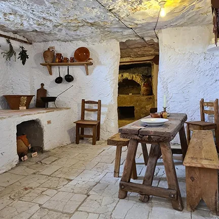 Interior de una casa cueva